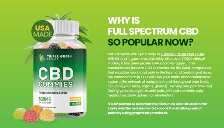 Triple Green Farms CBD Gummies – Buy Now & Get Exclusive Discount